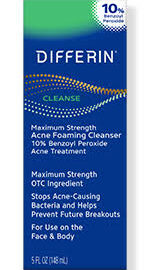 Differin cleanse foaming cleanser